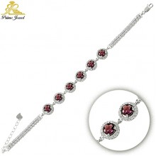  Gümüş Zirkon Taşlı Bilezik / Bileklik